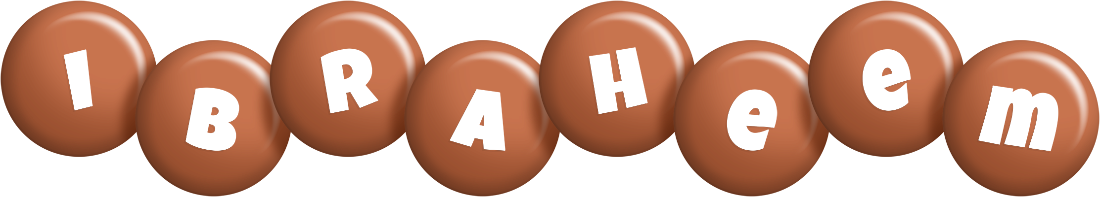 Ibraheem candy-brown logo