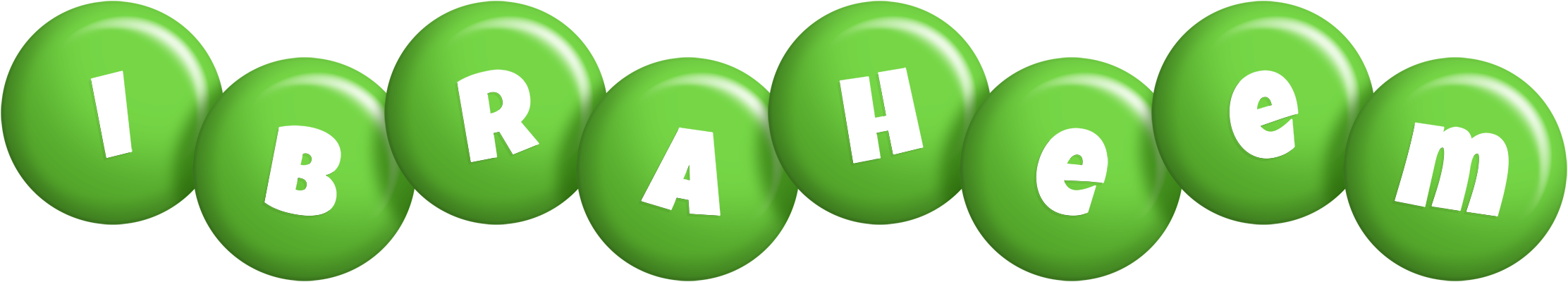Ibraheem candy-green logo