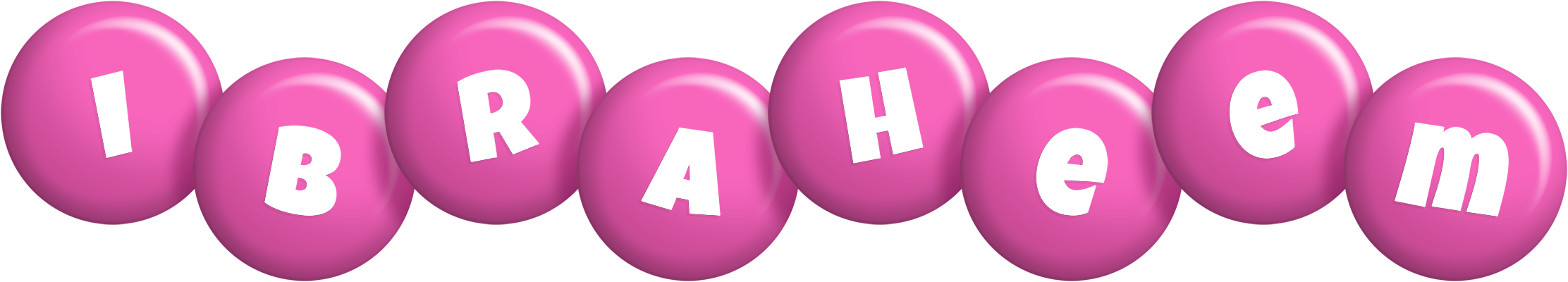 Ibraheem candy-pink logo