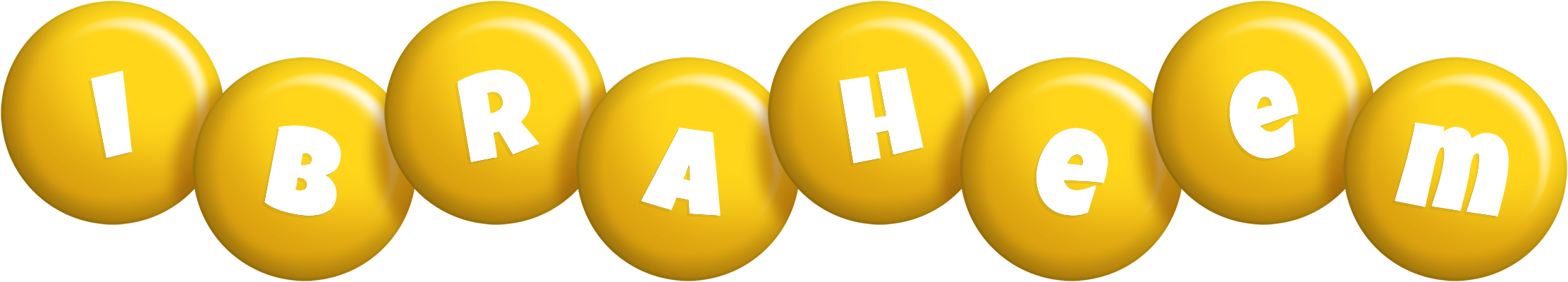 Ibraheem candy-yellow logo