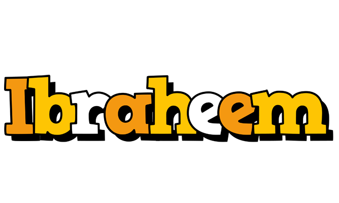 Ibraheem cartoon logo