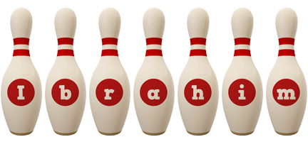 Ibrahim bowling-pin logo