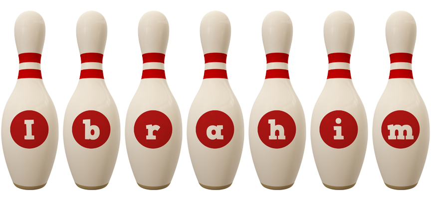Ibrahim bowling-pin logo