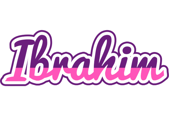 Ibrahim cheerful logo