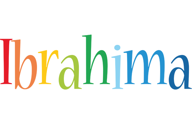Ibrahima birthday logo
