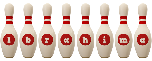 Ibrahima bowling-pin logo