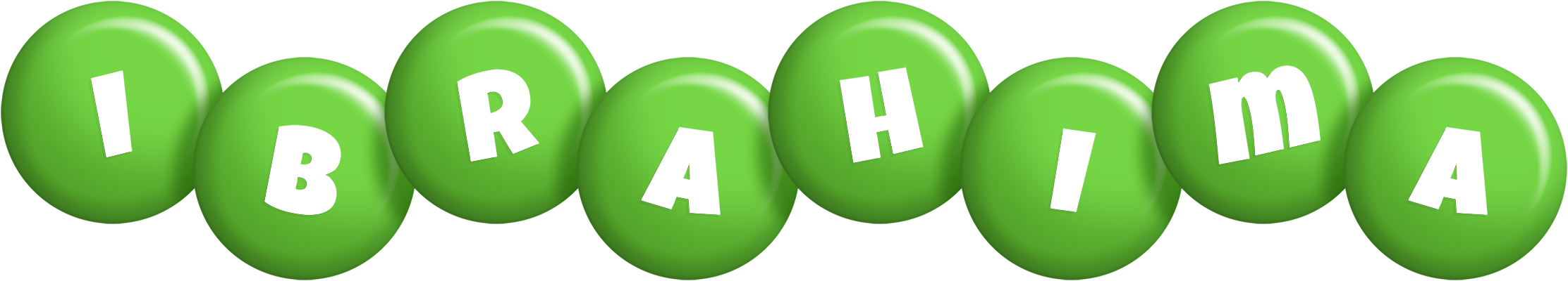 Ibrahima candy-green logo