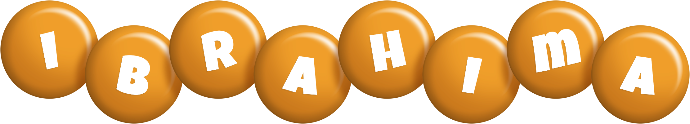 Ibrahima candy-orange logo