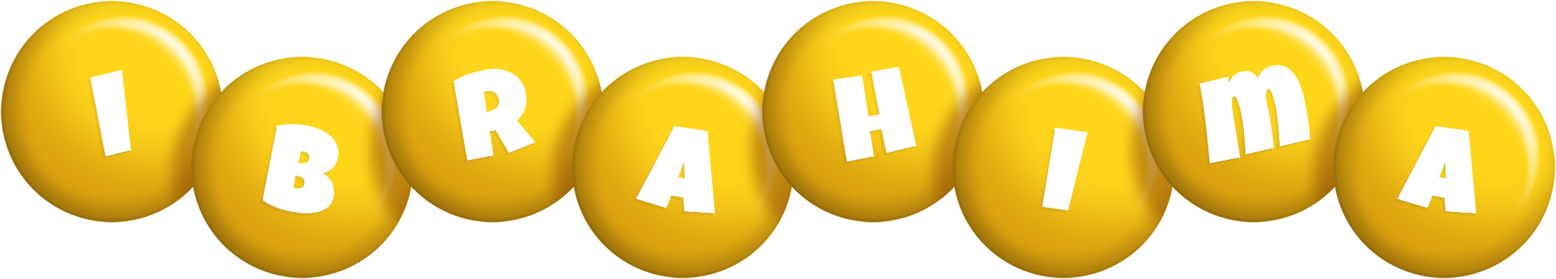 Ibrahima candy-yellow logo