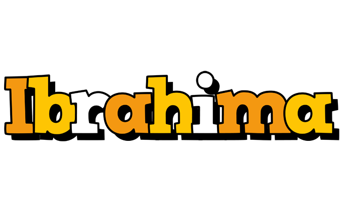 Ibrahima cartoon logo