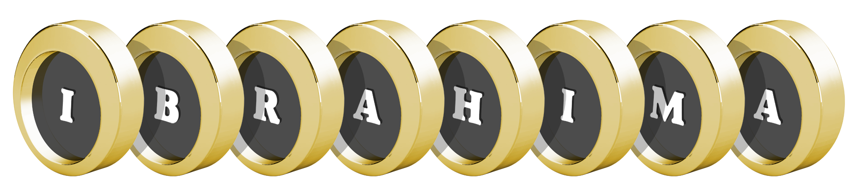 Ibrahima gold logo