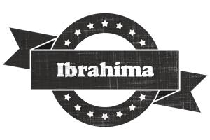 Ibrahima grunge logo