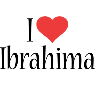 Ibrahima i-love logo