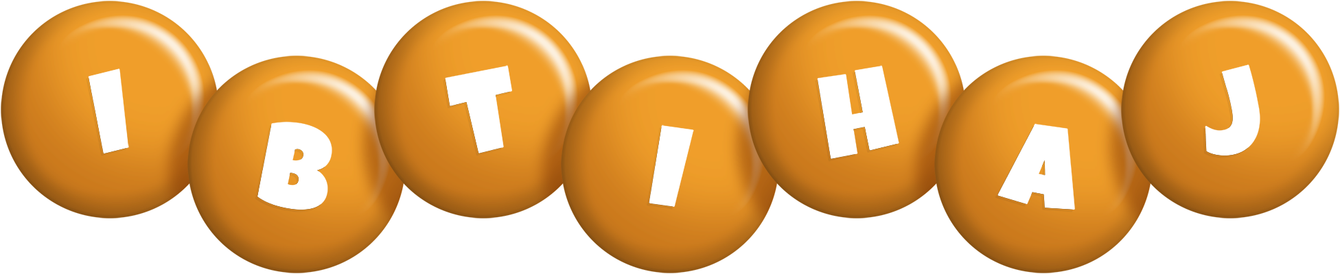 Ibtihaj candy-orange logo