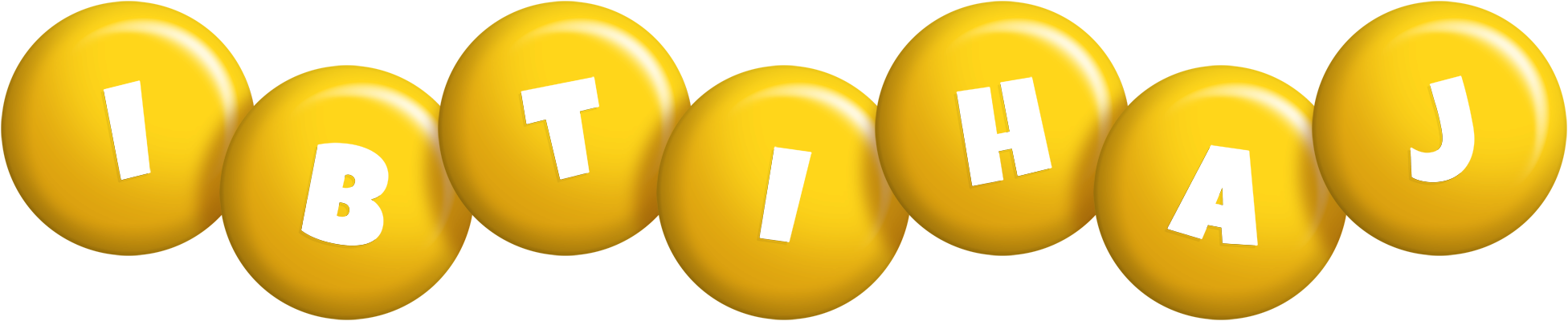 Ibtihaj candy-yellow logo