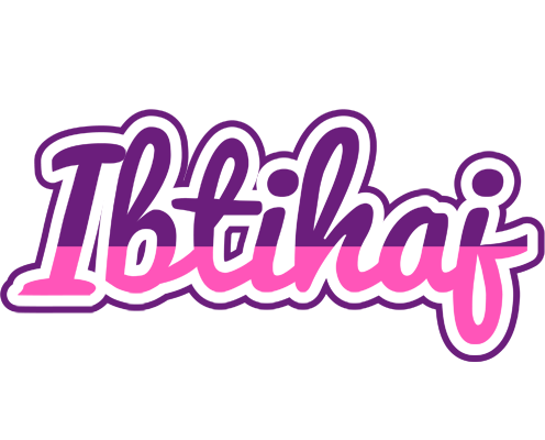 Ibtihaj cheerful logo