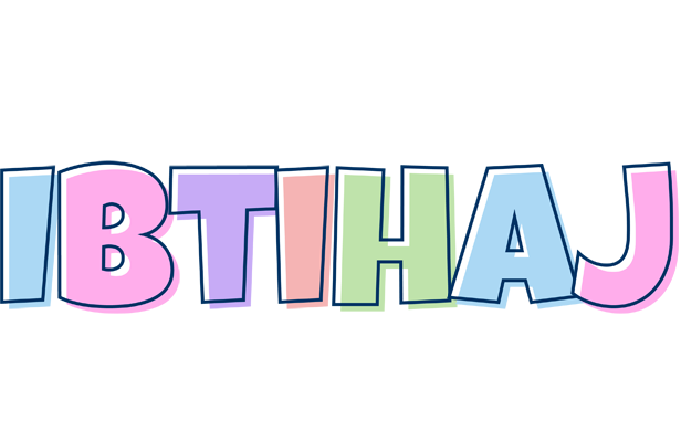 Ibtihaj pastel logo