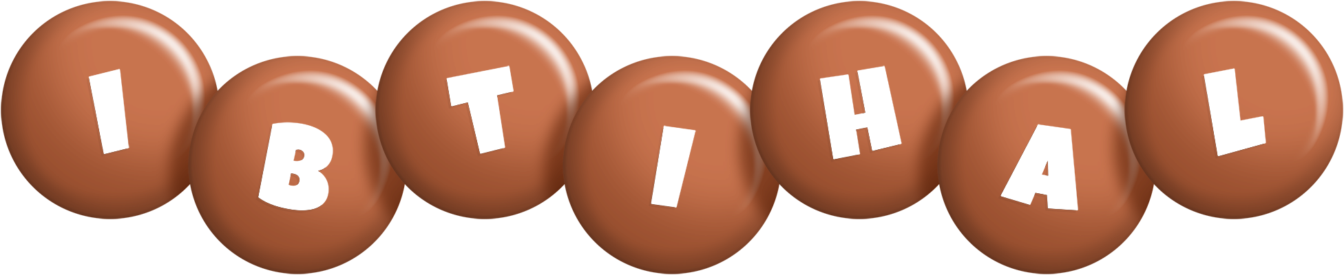 Ibtihal candy-brown logo