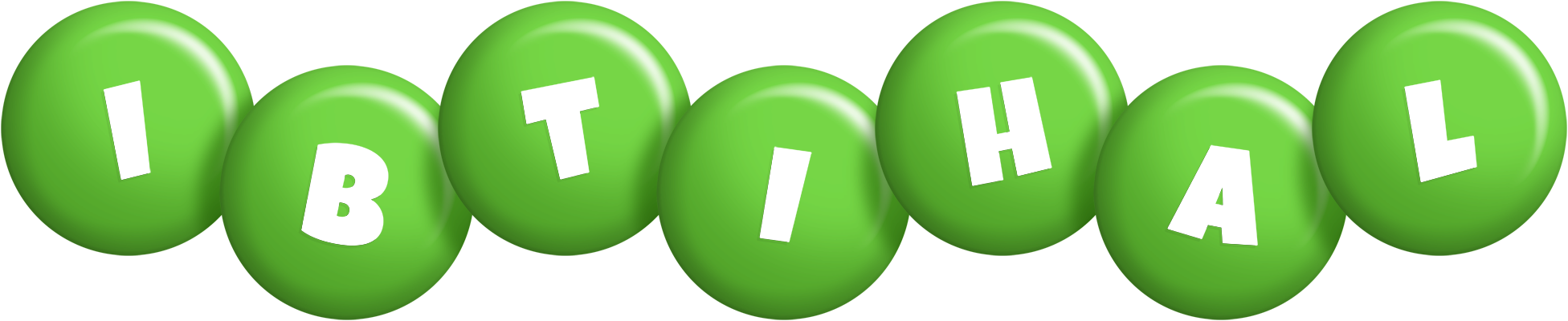 Ibtihal candy-green logo