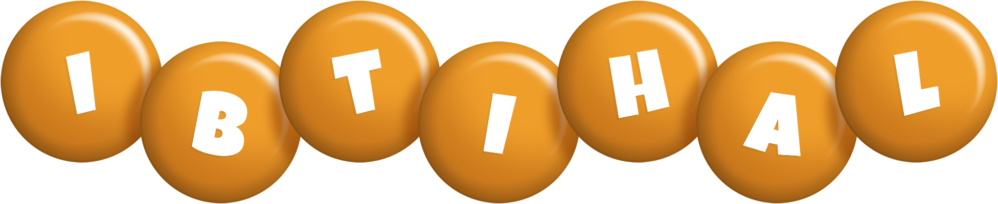 Ibtihal candy-orange logo