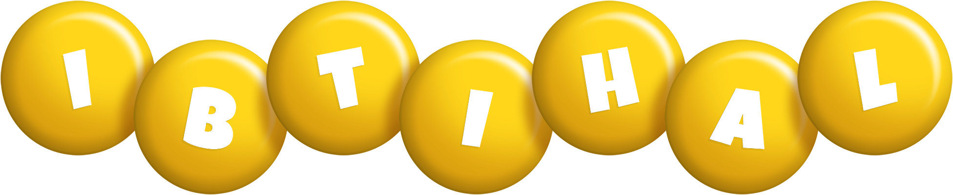 Ibtihal candy-yellow logo