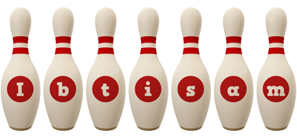 Ibtisam bowling-pin logo