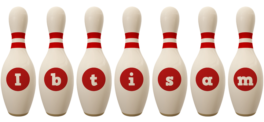 Ibtisam bowling-pin logo