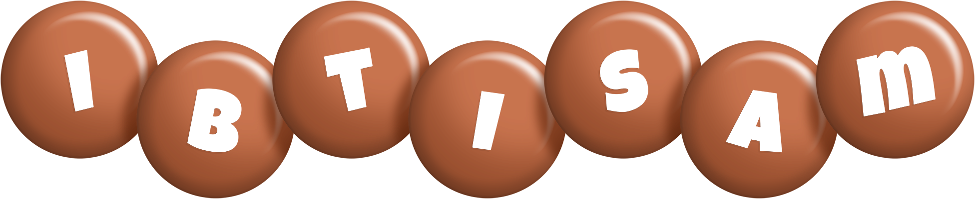 Ibtisam candy-brown logo