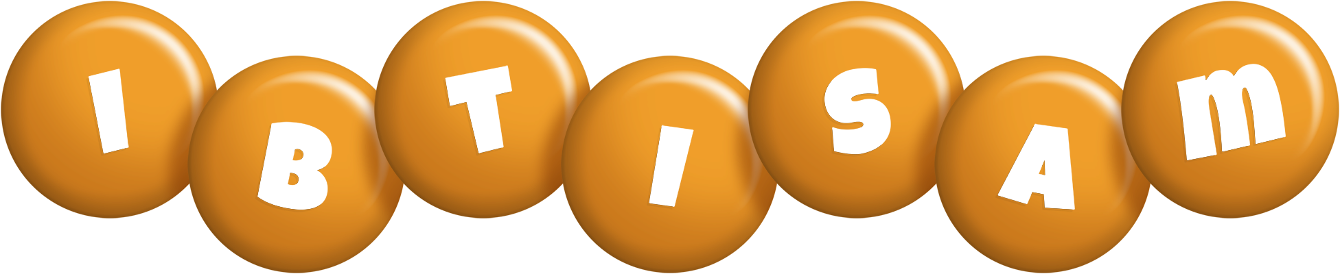 Ibtisam candy-orange logo
