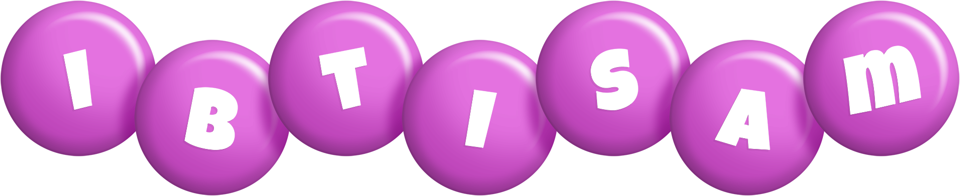 Ibtisam candy-purple logo