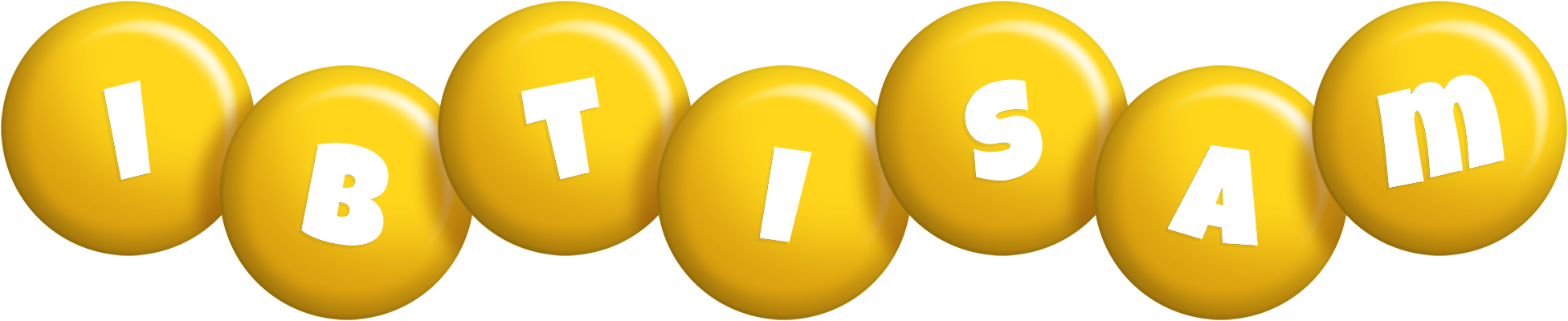 Ibtisam candy-yellow logo