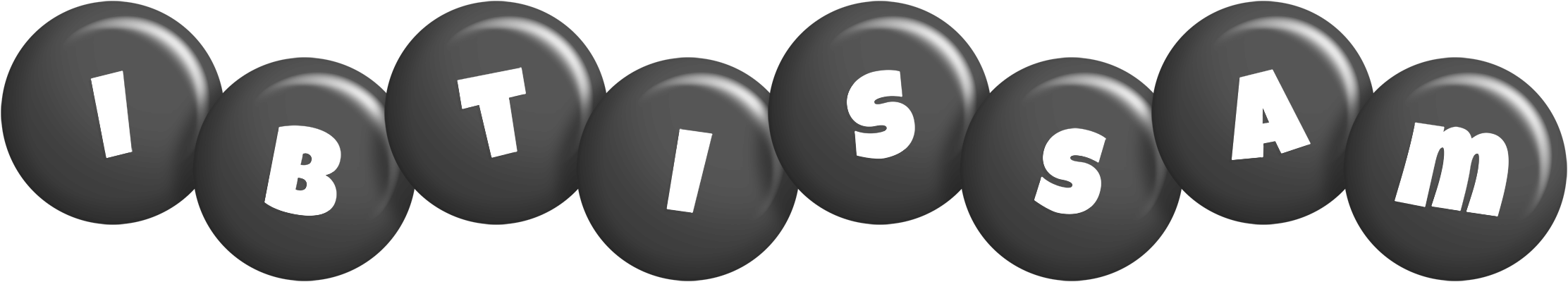 Ibtissam candy-black logo