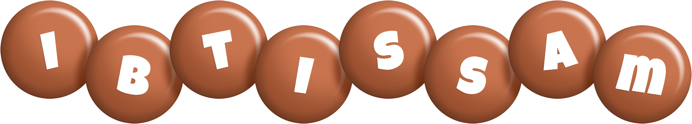 Ibtissam candy-brown logo