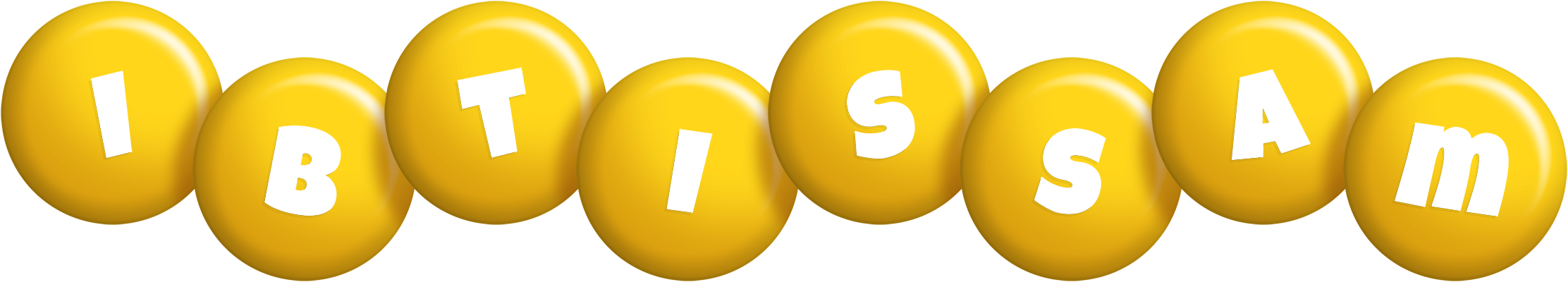 Ibtissam candy-yellow logo