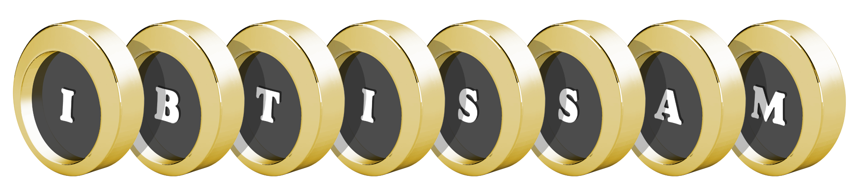 Ibtissam gold logo