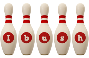 Ibush bowling-pin logo