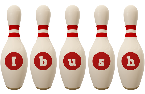 Ibush bowling-pin logo