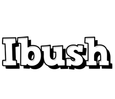 Ibush snowing logo