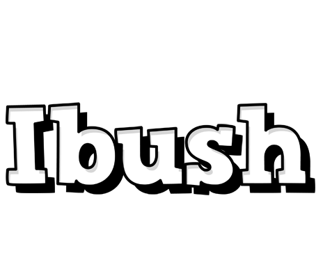 Ibush snowing logo