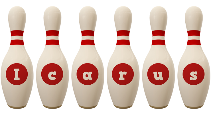 Icarus bowling-pin logo