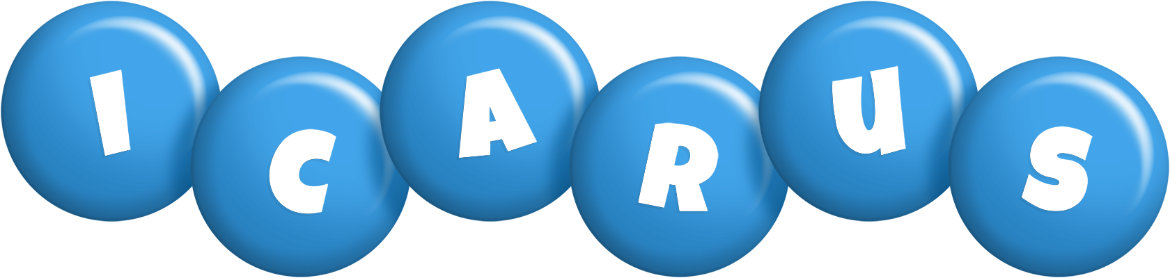 Icarus candy-blue logo
