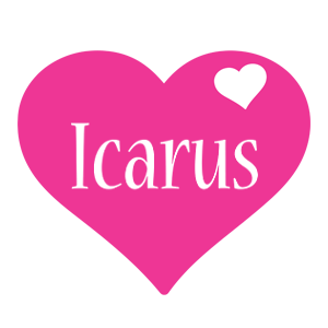Icarus love-heart logo