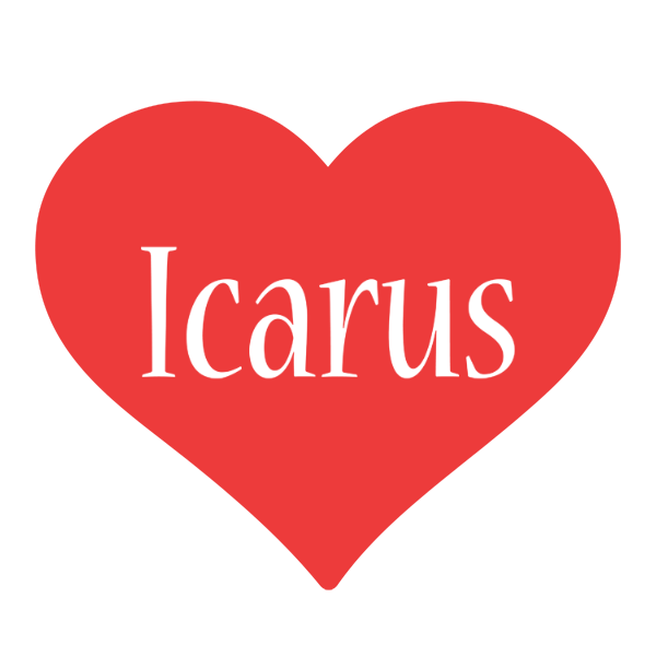 Icarus love logo