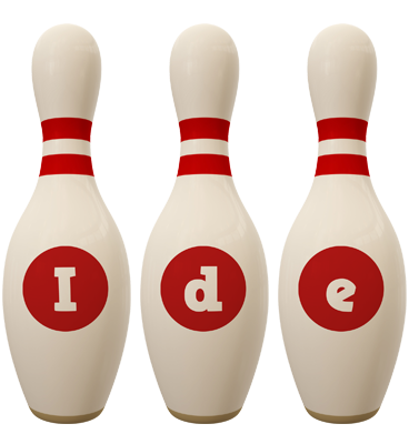 Ide bowling-pin logo
