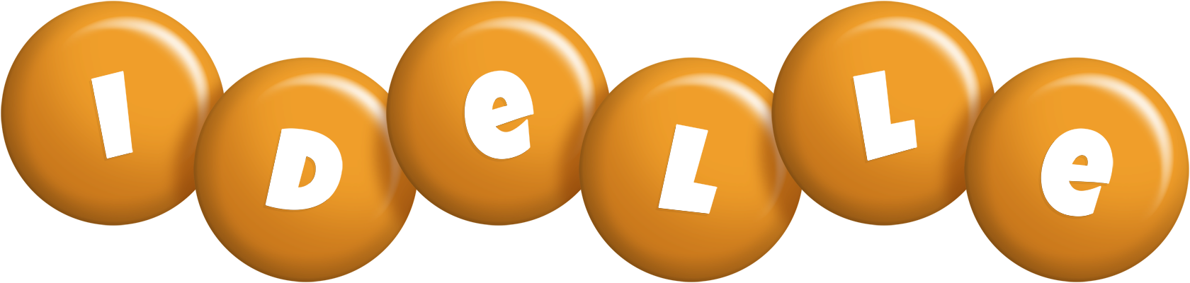Idelle candy-orange logo