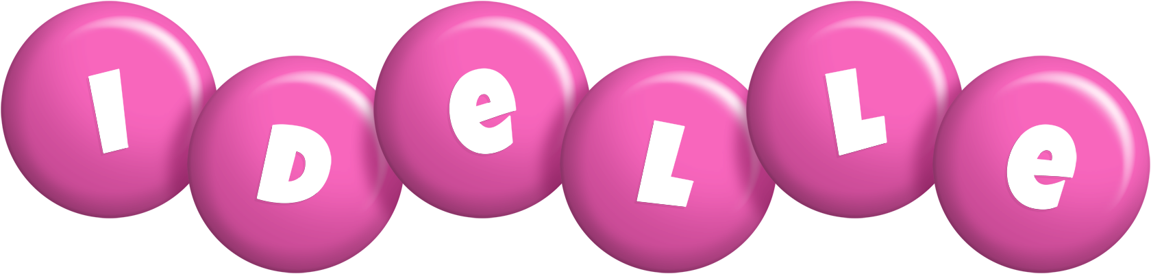 Idelle candy-pink logo