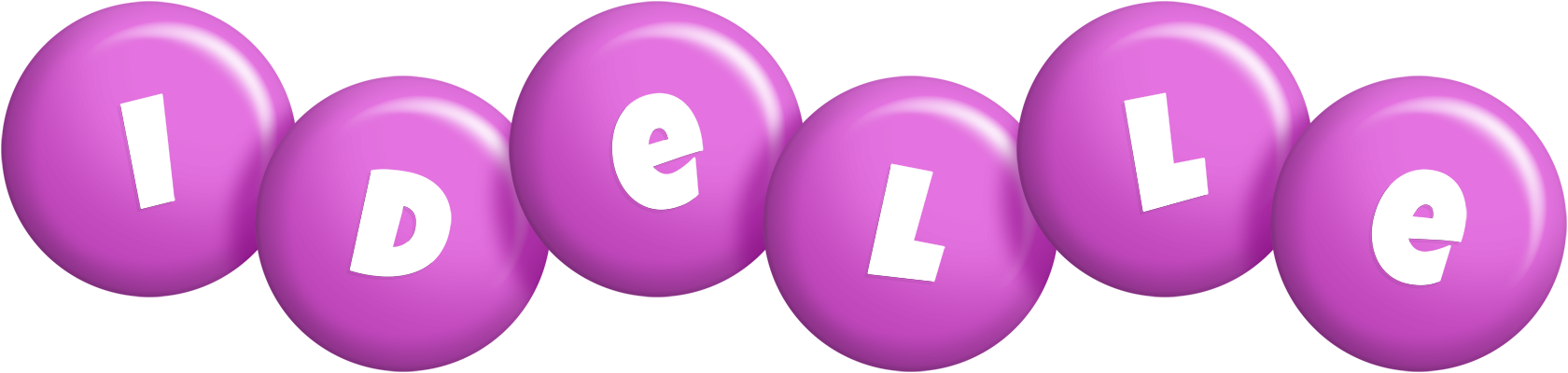 Idelle candy-purple logo