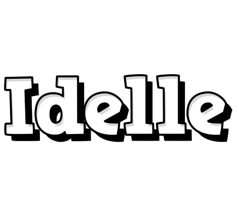 Idelle snowing logo