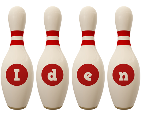 Iden bowling-pin logo