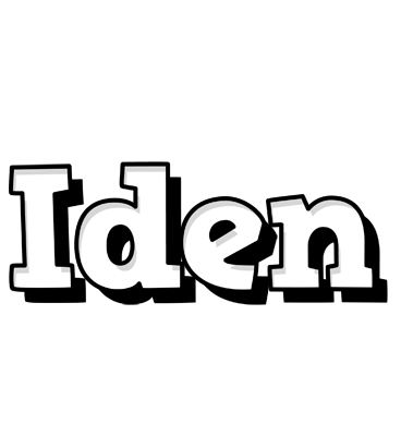 Iden snowing logo